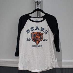 NFL Bears Long Sleeve Tee - White and Black